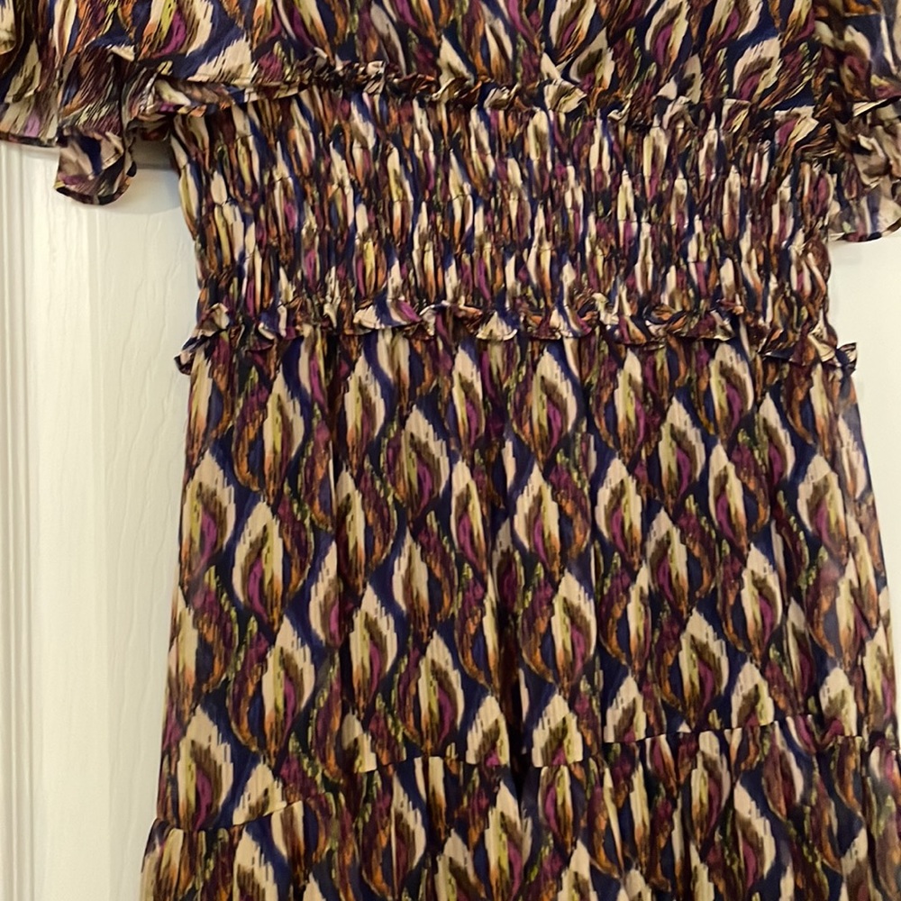 Beautiful Taylor Multi Color Flutter Sleeve Long … - image 2